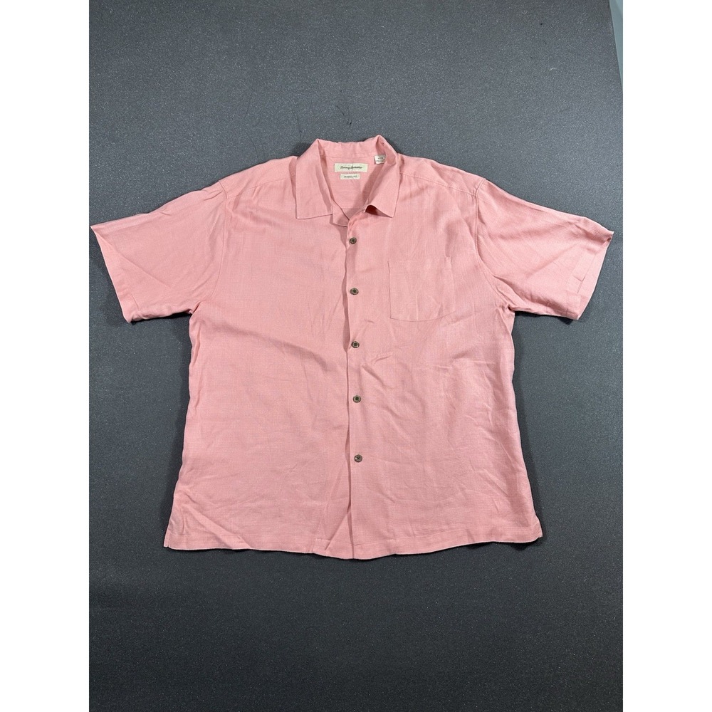 tommy bahama Men's XL Coral Silk Short Sleeve shirt